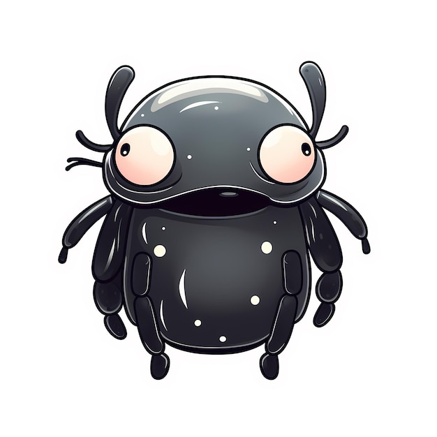 Beetle kawaii sticker png transparent file