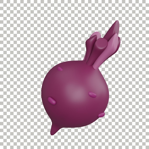 PSD beetroot 3d illustration