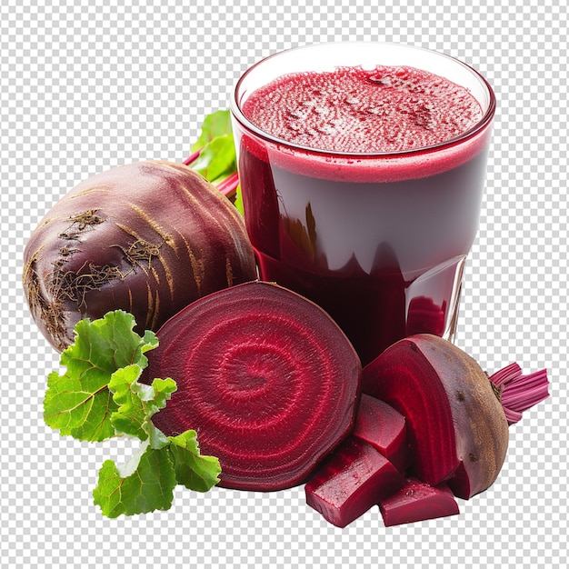 PSD beetroot juice isolated on white