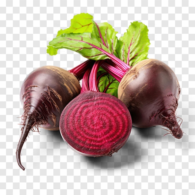PSD beetroots on transparency background psd