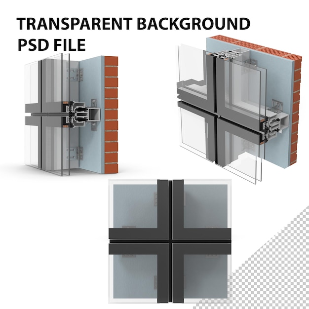 Beglazing constructie png