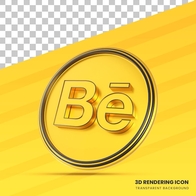 PSD behance 3d redering icoon