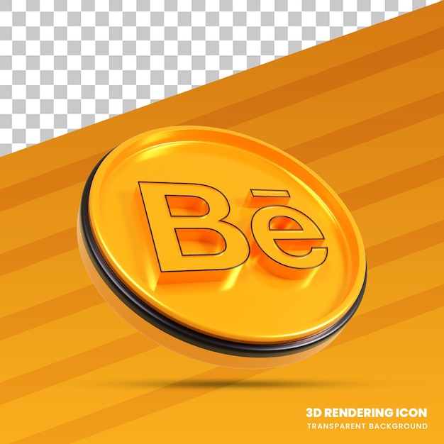 Behance 3d-rendering icoon