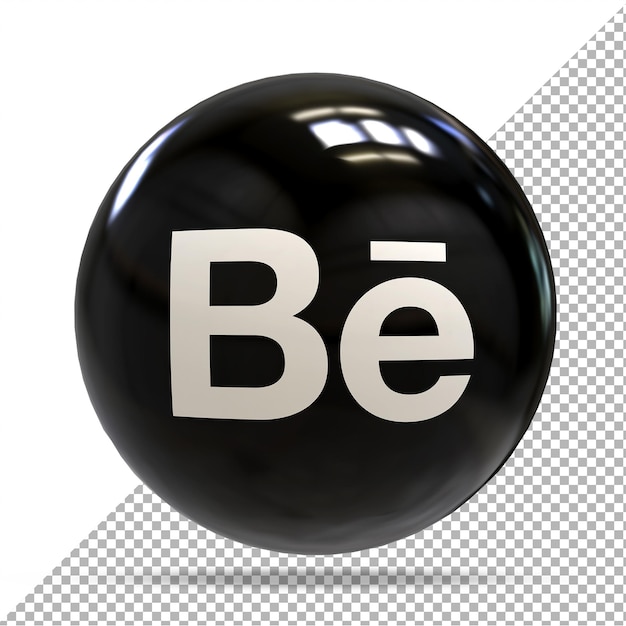 Behance argento social media 3d palloncini stili