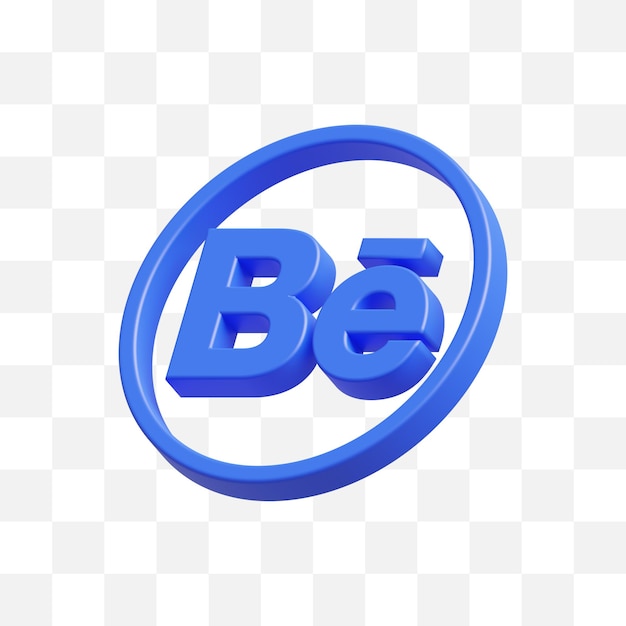 PSD behance social media icon 3d