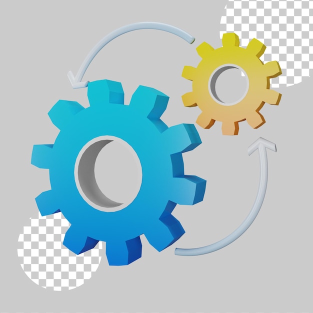 Beheer concept 3d illustratie