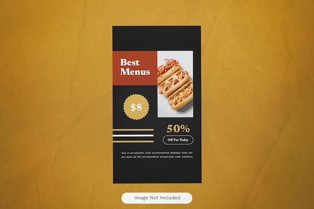 Beige Flat Design Food Promo Instagram Story 14