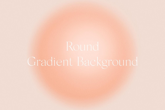 Beige Neutral Ivory Abstract Round Circle Shape Gradient Background Texture with Grain Effect PSD