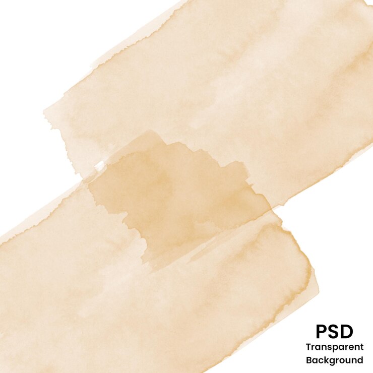 PSD ベージュの水彩洗の背景