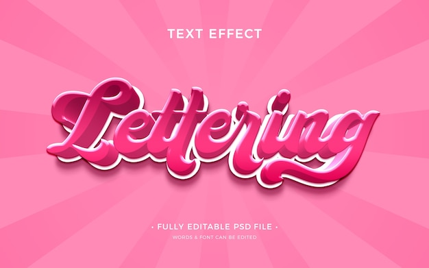 Belettering teksteffect