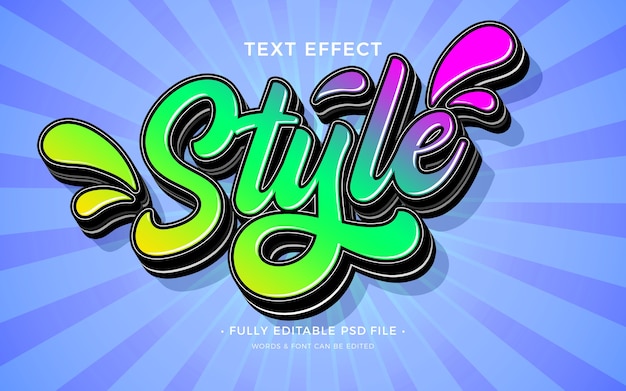 PSD belettering teksteffect