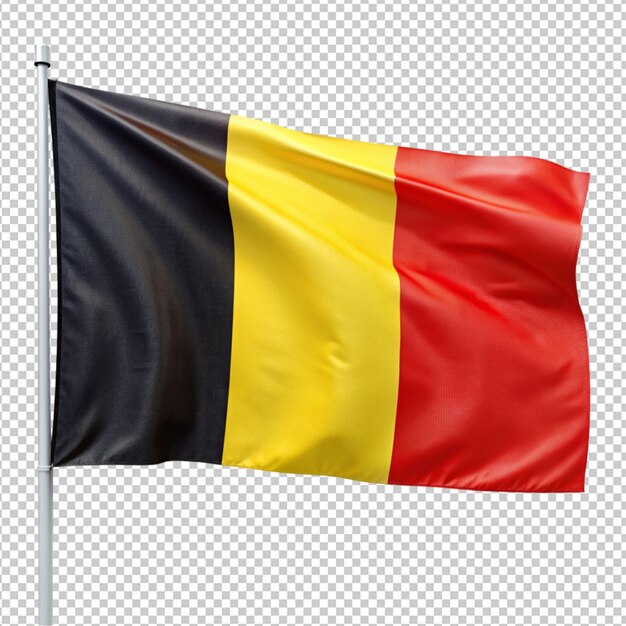 PSD belgium flag on transparent background