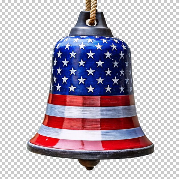 PSD bell decorated with usa flag