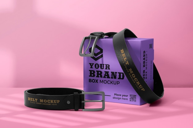 PSD belt mockup design