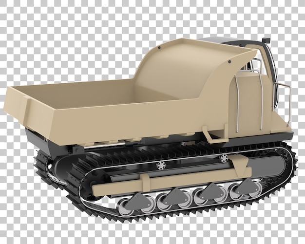 Beltevogn på transparent bakgrunn 3D-rendering illustrasjon