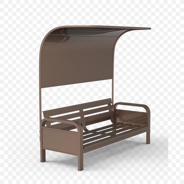 bench 3d render illustration