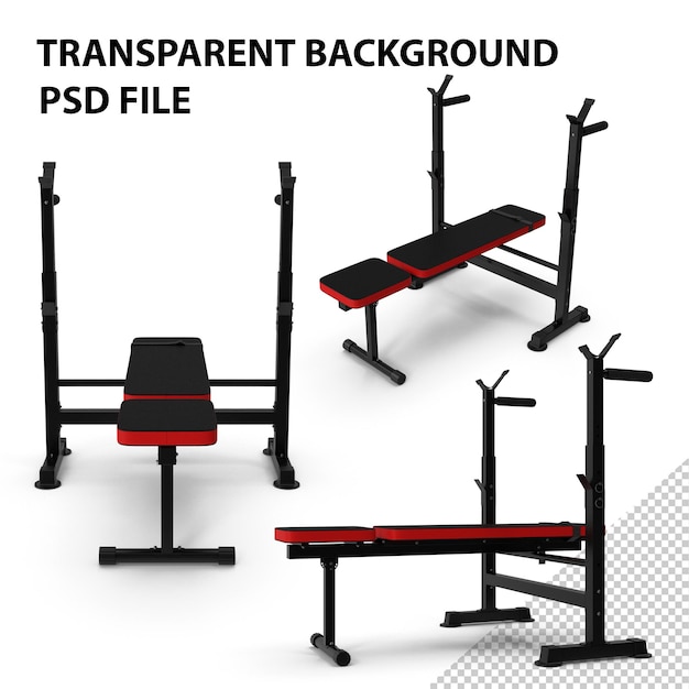 PSD bench press png