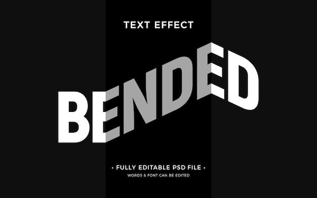 Bend text effect