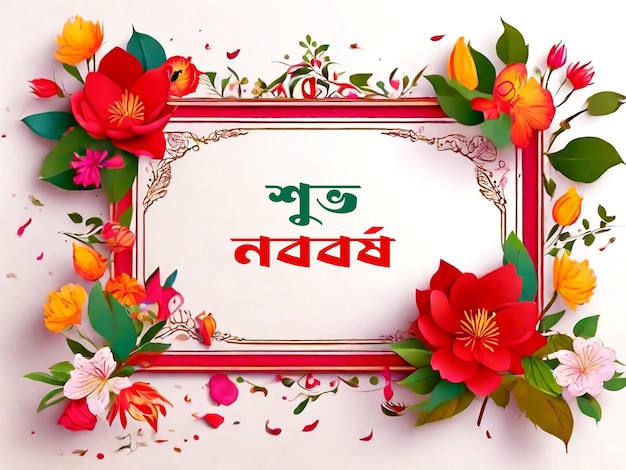 PSD bengali new year pohela boishakh background