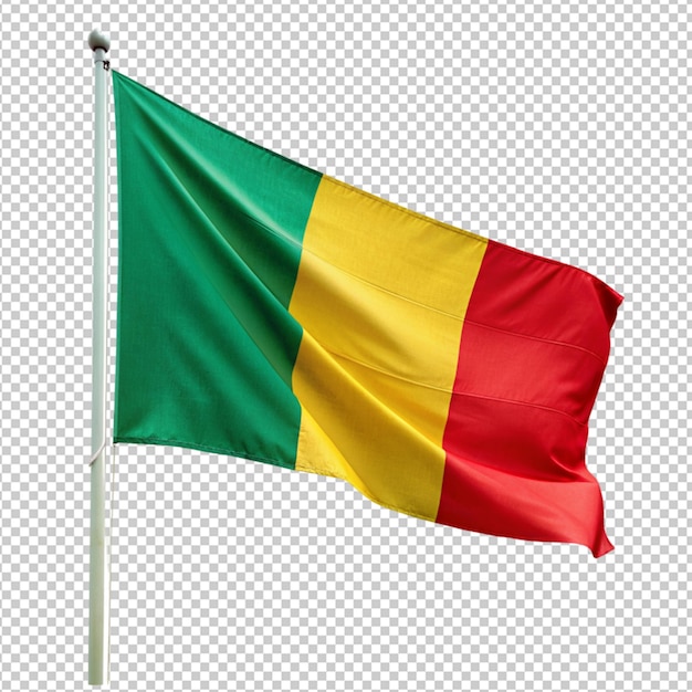 PSD benin flag on transparent background