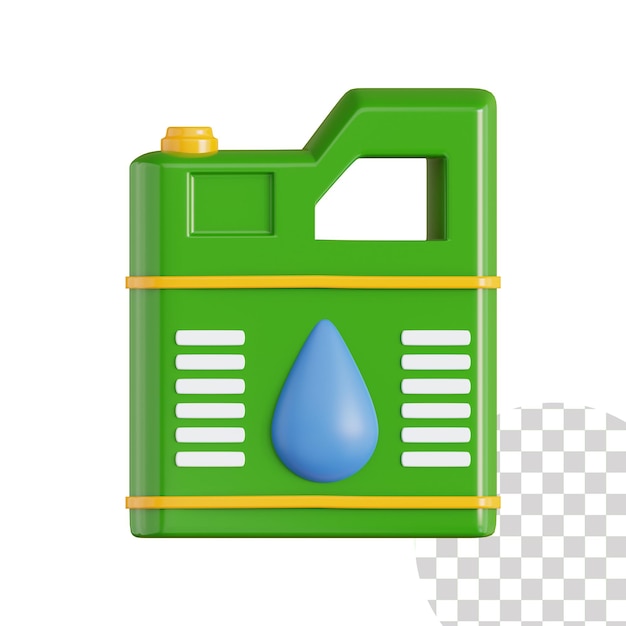 PSD benzinetank 3d pictogram