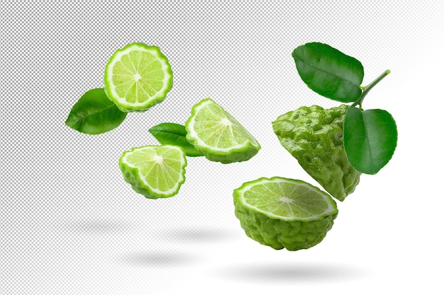 Bergamot fruit, Bergamot isolated on alpha background.