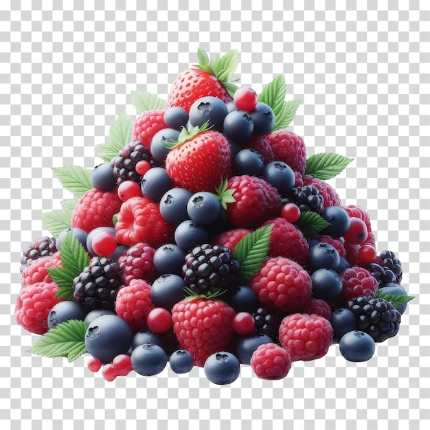 PSD berries transparent background
