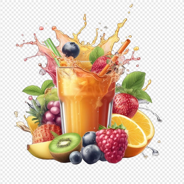 PSD berry blast fruit juice png