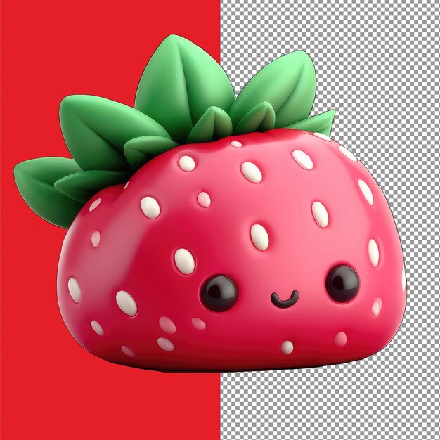 PSD berry bliss a delightful strawberry 3d render