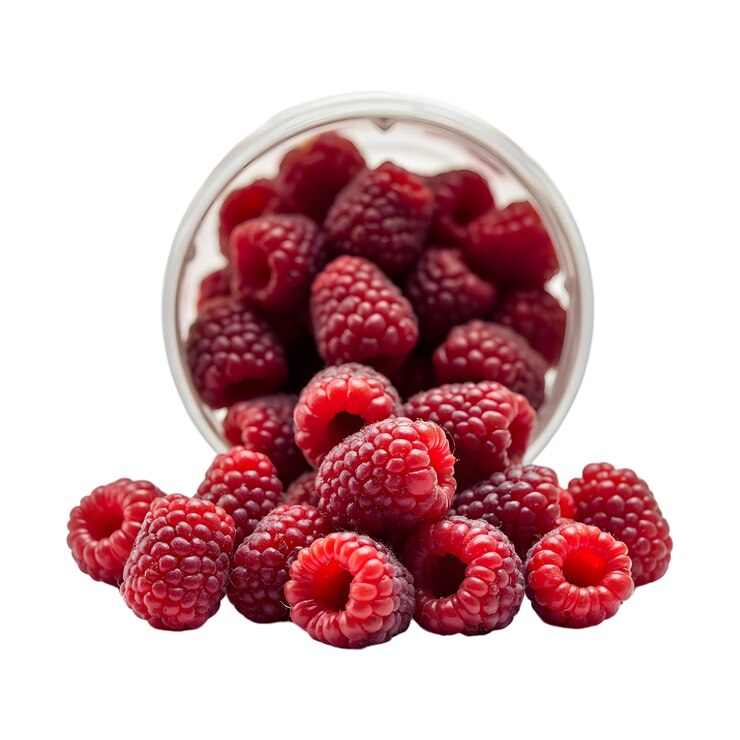 PSD berry jam in glass jar isolated in transparent background