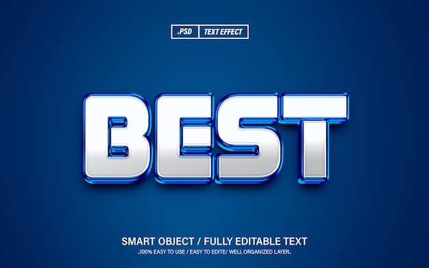 Best 3d editable psd text effect