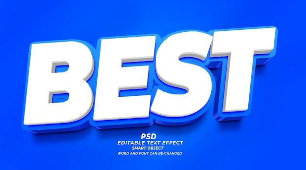 Best 3d editable text effect photoshop style