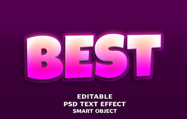 PSD best 3d text effect design