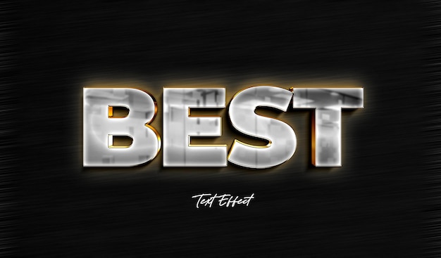 PSD best 3d text style effect template