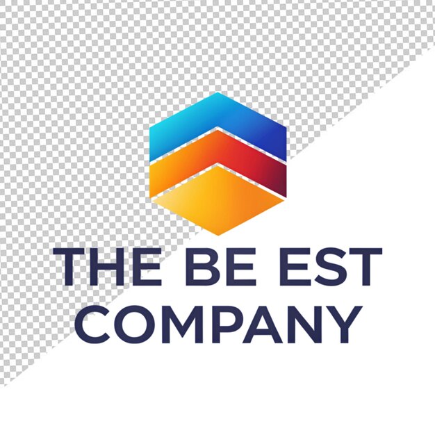 PSD best company logo on transparent background