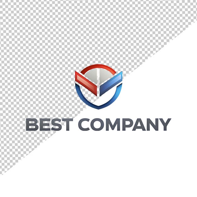 PSD best company logo on transparent background