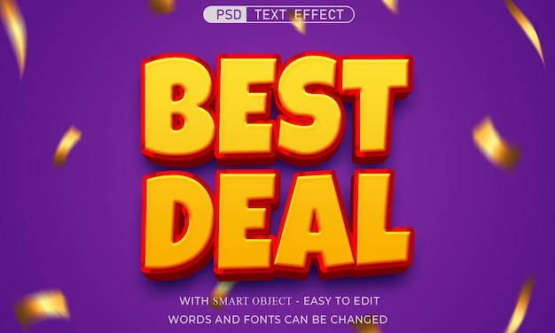 PSD best deal 3d banner design template