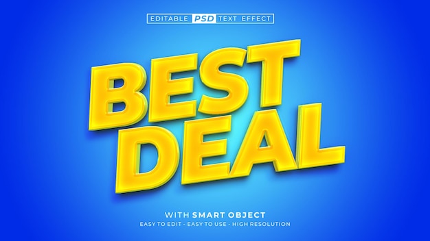 PSD best deal text style effect