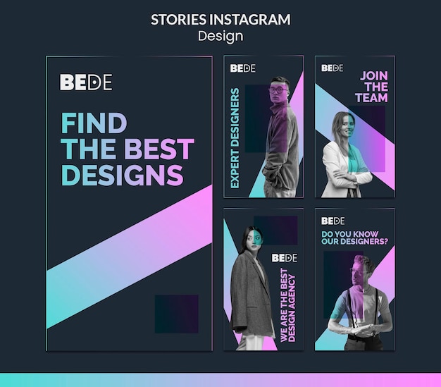 PSD 최고의 디자인 instagram 이야기 템플릿