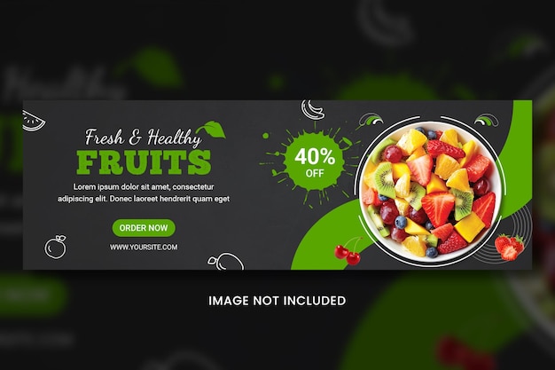 PSD best food banner designer