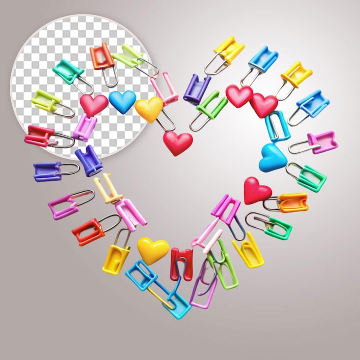 PSD best heart icon for valentine day isolated on transparent background