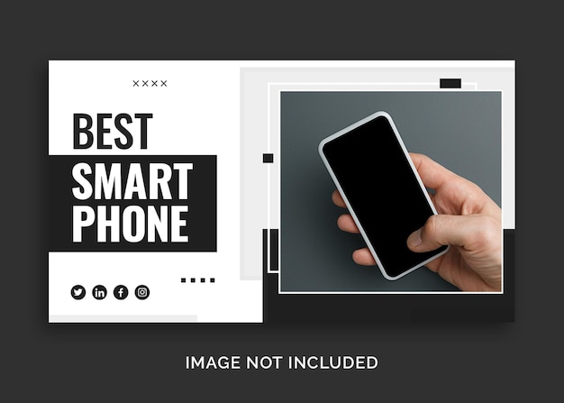 Best mobile phone youtube thumbnail or web banner template