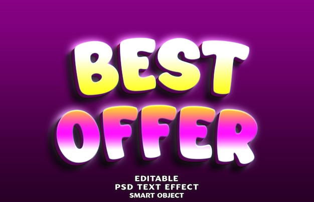 Best offer 3d-teksteffectontwerp