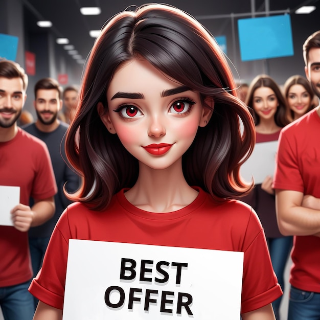 PSD best offer template design banner