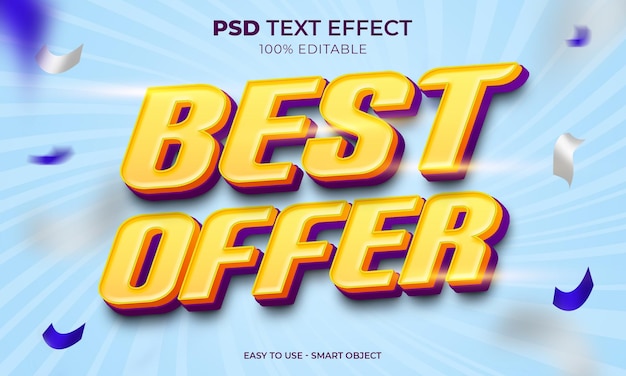 best offer text effect editable sale text style
