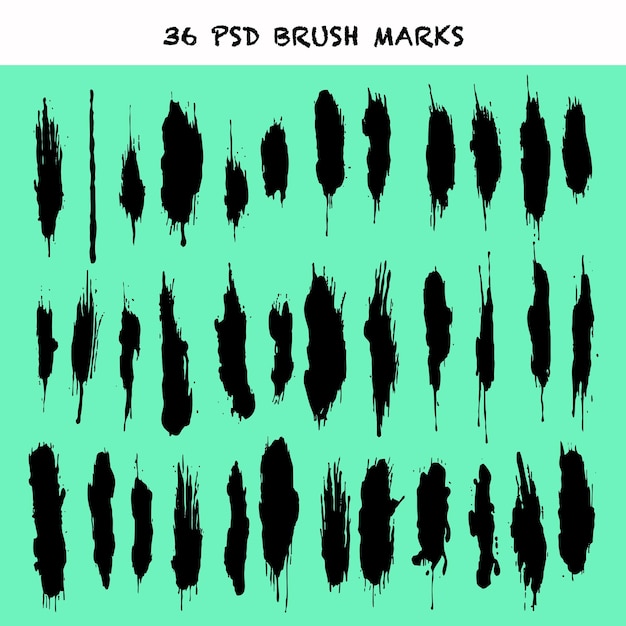 The best pack of photoshop brushes for painting 36 realistic brushes ink acrylic and oil paint