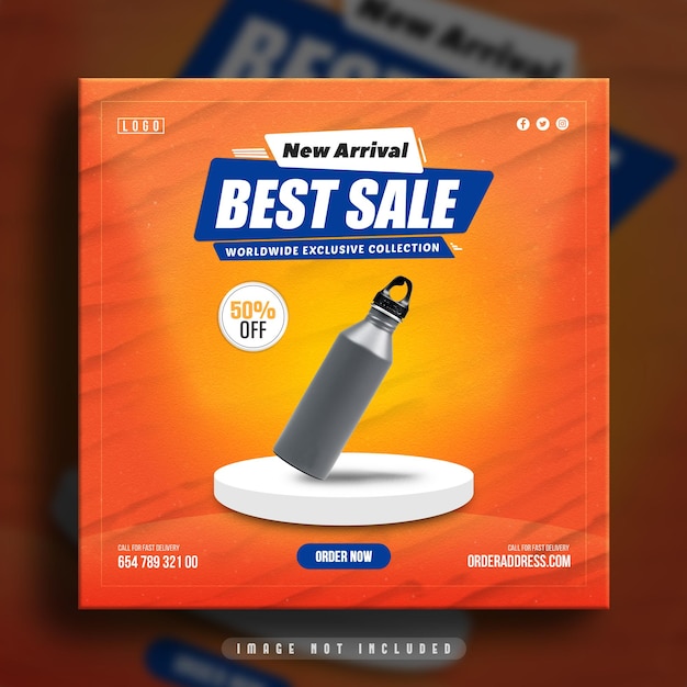 Best product super sale social media banner and instagram post