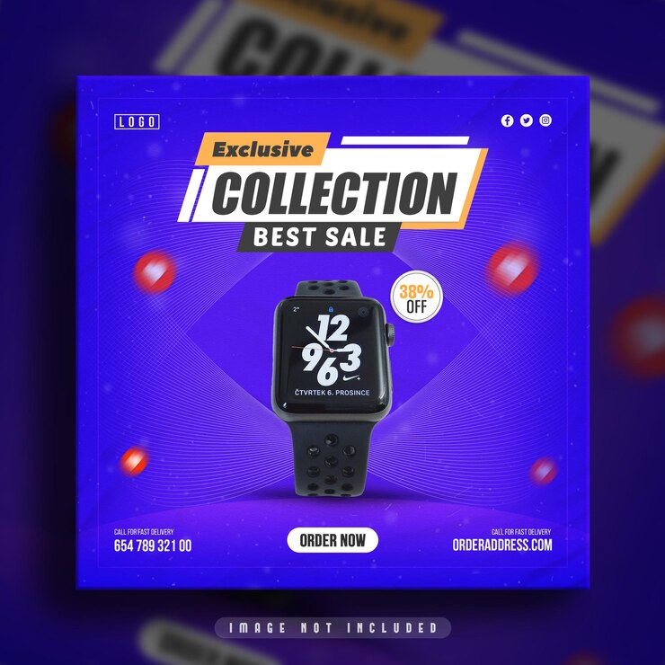 PSD best product super sale social media banner and instagram post