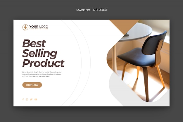 PSD best selling landing page template