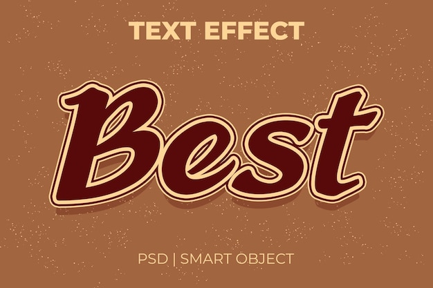 PSD best text effect editable retro and comic text style